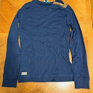 Lauren Ralph Lauren Navy Blue Long Sleeve Tee